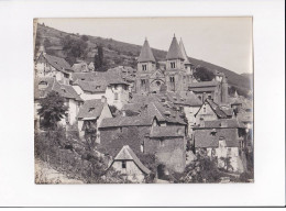 AVEYRON, Conques, Le Village, Photo Auclair-Melot, Environ 23x17cm Années 1920-30 - Très Bon état - Plaatsen