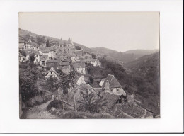 AVEYRON, Conques, Le Village Et La Vallée, Photo Auclair-Melot, Environ 23x17cm Années 1920-30 - Très Bon état - Orte