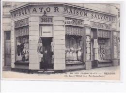 MENTON - 10, Rue Partouneaux - En Face De L'hôtel Des Embassadeurs - Très Bon état - Menton