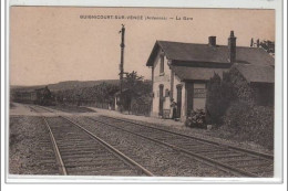 GUIGNICOURT SUR VENCE : La Gare - TRAIN - Très Bon état - Andere & Zonder Classificatie