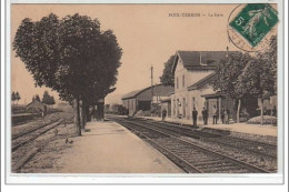 POIX-TERRON : La Gare - TRAIN - Très Bon état - Altri & Non Classificati