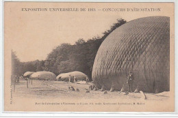 VINCENNES : Les Ballons Ronds Au Parc De L'aérostation En 1900 (aviation) - Très Bon état - Vincennes