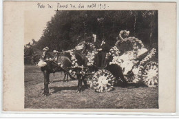 BAGNOLES DE L'ORNE : Carte Photo D'un Attelage Lors De La Fête Des Fleurs En 1919 - Très Bon état - Bagnoles De L'Orne