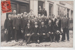 BEAUVAIS : Carte Photo Du Personnel Du"""" Moniteur De L'Oise"""" En 1908 (presse - Journal) - Très Bon état - Beauvais