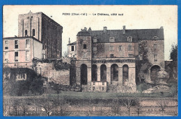 CPA Colorisée - CHARENTES MARITIMES - PONS - LE CHATEAU COTÉ SUD - Pons