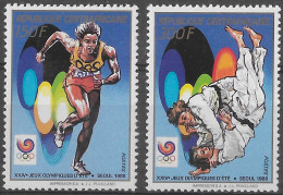 CENTRAFRIQUE - JEUX OLYMPIQUES DE SEOUL EN 1988 - N° 797 ET 798 - NEUF** MNH - Sommer 1988: Seoul