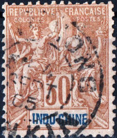 INDOCINA FRANCESE, INDOCHINA, TIPO “GROUPE”, 1892, USATI Yt:FR-IC 11, Scott:FR-IC 15 - Oblitérés