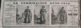 1899 MODE - AUTO = VÉLO - LA COMBINAISON DAMES EN VENTE À LA GRANDE MAISON  - Revue " LA VIE AU GRAND AIR " - Revues Anciennes - Avant 1900