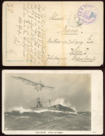 WWI Postcard With Schwarzenbach  Warship Cancellation - Unused Stamps
