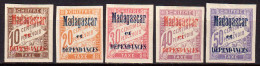 Madagascar 1896 Segnatasse Y.T.2/6 */MH VF/F - Impuestos