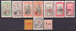 Madagascar 1921 Y.T.122/30 */MH VF/F - Nuevos