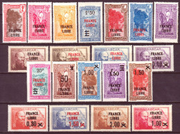 Madagascar 1942 Y.T.242,244/52,256/64 */MH VF/F - Unused Stamps