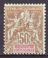 Madagascar 1900 Y.T.47 */MH VF/F - Unused Stamps