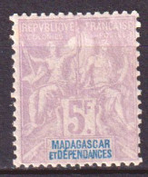 Madagascar 1896 Y.T.42 */MH VF/F - Nuovi