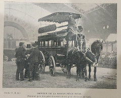 1899 LE CONCOURS HIPPIQUE - LE COMTE DE JEIGNÉ - OMNIBUS FELIX POTIN - MAISON KARCHER ET CIE - LA VIE AU GRAND AIR - Magazines - Before 1900