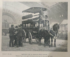 1899 LE CONCOURS HIPPIQUE - LE COMTE DE JEIGNÉ - OMNIBUS FELIX POTIN - MAISON KARCHER ET CIE - LA VIE AU GRAND AIR - Riviste - Ante 1900