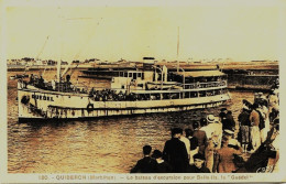 1813  -  QUIBERON  - LE BATEAU D'EXCURSION POUR BELLE-ILE , Le "  GUEDEL " - Quiberon