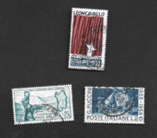 ITALIA REPUBBLICA  - SASS.       -   1958.  LOTTO DI 3 DIFFERENTI -   USATO - RIF. 31103 - 1946-60: Used