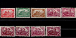 Deutsches Reich 113 - 115 Repräsentative Darstellungen  Mint MLH * Falz - Unused Stamps