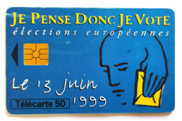 Télécarte France - Je Pense Donc Je Vote - Zonder Classificatie