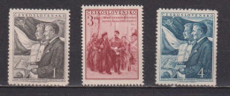 Lot De Timbres Neufs** De Tchecoslovaquie De 1951 YT 605-607 MI 696-698 MH - Ongebruikt