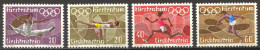 Liechtenstein, 1972, Olympic Summer Games Munich, Sports, MNH, Michel 556-559 - Neufs