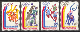 Liechtenstein, 1976, Olympic Summer Games Montreal, Sports, MNH, Michel 651-654 - Nuevos