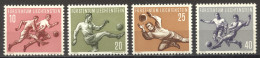 Liechtenstein, 1954, Soccer World Cup Switzerland, Football, Sports, MNH, Michel 322-325 - Nuevos