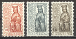 Liechtenstein, 1954, Maria Year, Religion, Statues, MNH, Michel 329-331 - Ongebruikt
