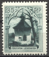 Liechtenstein, 1930, Chapel, 35 Rp, MNH, Michel 100C - Unused Stamps