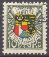 Liechtenstein, 1927, Birthday Of King Johann II, Heraldry, Used, Michel 75 - Used Stamps