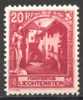 Liechtenstein, 1930, Castle Vaduz, 20 Rp, MNH, Michel 97A - Ungebraucht