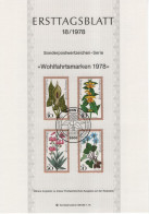 Germany Deutschland 1978-18 ETB Wohlfahrtsmarken Wohlfahrtsmarke Flower Flowers Flora Blume Blumen, Canceled In Bonn - 1974-1980