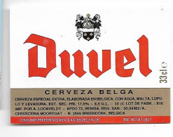 ETIQUETTE BIERE DUVEL / BR. MOORGAT / 2870 BRENDONK - Cerveza