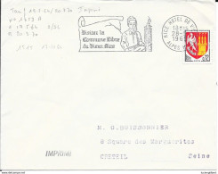 ALPES MARITIMES 06  -  NICE HOTEL DE VILLE - FLAMME N° 1515  VISITEZ LA COMMUNE LIBRE DU VIEUX NICE- 1965 - TP N° 1353A - Maschinenstempel (Werbestempel)