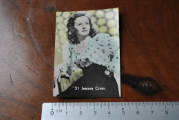 Jeanne Crain Photo (5 X 7cm) Chromos Belgian Chewing Gum Chocolat Cigarette Cinéma Vedette Acteur Actrice - Autres & Non Classés