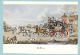 Courrier - MAIL D'après Aquatinte En Couleurs. Gravure De G. Hunt 1825 - Post & Briefboten