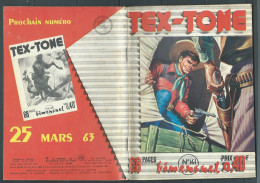 Tex-Tone  N° 141 - Bimensuel  "  Les Orgues Du Diable    " - D.L.  1er Trimestre 1963 - Tex0402 - Kleinformat