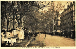 1822 -  GRENOBLE  - LE MARCHE DU COURS JEAN - JAURES Circulée En 1935 - Grenoble