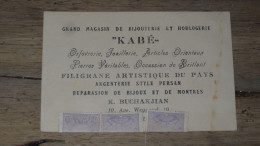 Carte Commerciale Avec Fiscaux, Bijouteerie KABE A Beyriuth  ...... PHI .........240424-18802 - Cartas & Documentos