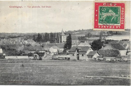 CORBIGNY Vue Générale. Timbre Dieu Protège La France - Corbigny