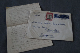 Très Bel Envoi Congo Belge,1950,Léopoldville - Belgique, + Courrier, Pour Collection - Lettres & Documents