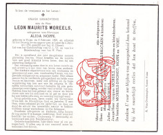 DP Leon Maurits Moreels ° Huise Zingem 1899 † Lozer Kruishoutem 1955 X Alida Noppe // Balcaen Dhondt Voet - Images Religieuses