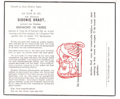 DP Sidonie Bradt ° Huise Zingem 1866 † 1954 X Raymond De Vrieze - Devotion Images