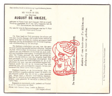 DP August De Vrieze / Van Assche ° Huise Lozer / Zingem 1865 † 1954 - Devotion Images