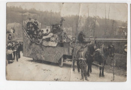 AJC - Carte Photo , Route De Bernay 1907 , Fete Jeanne D'arc -------------------------etat------------------------------ - Altri & Non Classificati