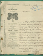 76 Rouen Windsor Machines A Vapeur Chevalier De La Légion D' Honneur Et De L' Ordre Du Christ Du Portugal 31 07 1905 - Altri & Non Classificati