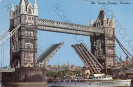 CARTOLINA  C9 LONDON,INGHILTERRA,REGNO UNITO-THE TOWER BRIDGE-VIAGGIATA 1967 - Andere & Zonder Classificatie