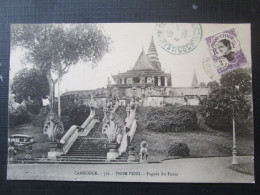 Cambodge Pagode Du Pnom Cpa Timbrée Indochine - Cambodge
