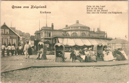 Gruss Aus Helgoland, Kurhaus (Gelaufen Als Feldpost 1915) - Helgoland